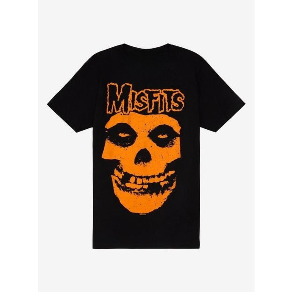 Misfits Orange Fiend Skull Tshirt Rock Music Band Unisex Shirt